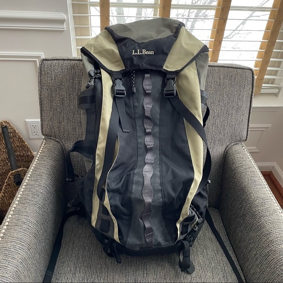 L.L. Bean Bags Ll Bean Hiking Backpack Large Olive Black Khaki